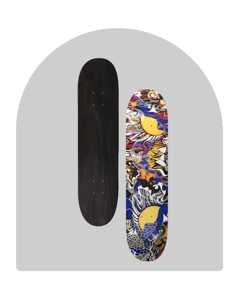 Mountain Abstract Skateboard